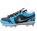 Blue Cartoon Style Jordan 1 Custom Cleats