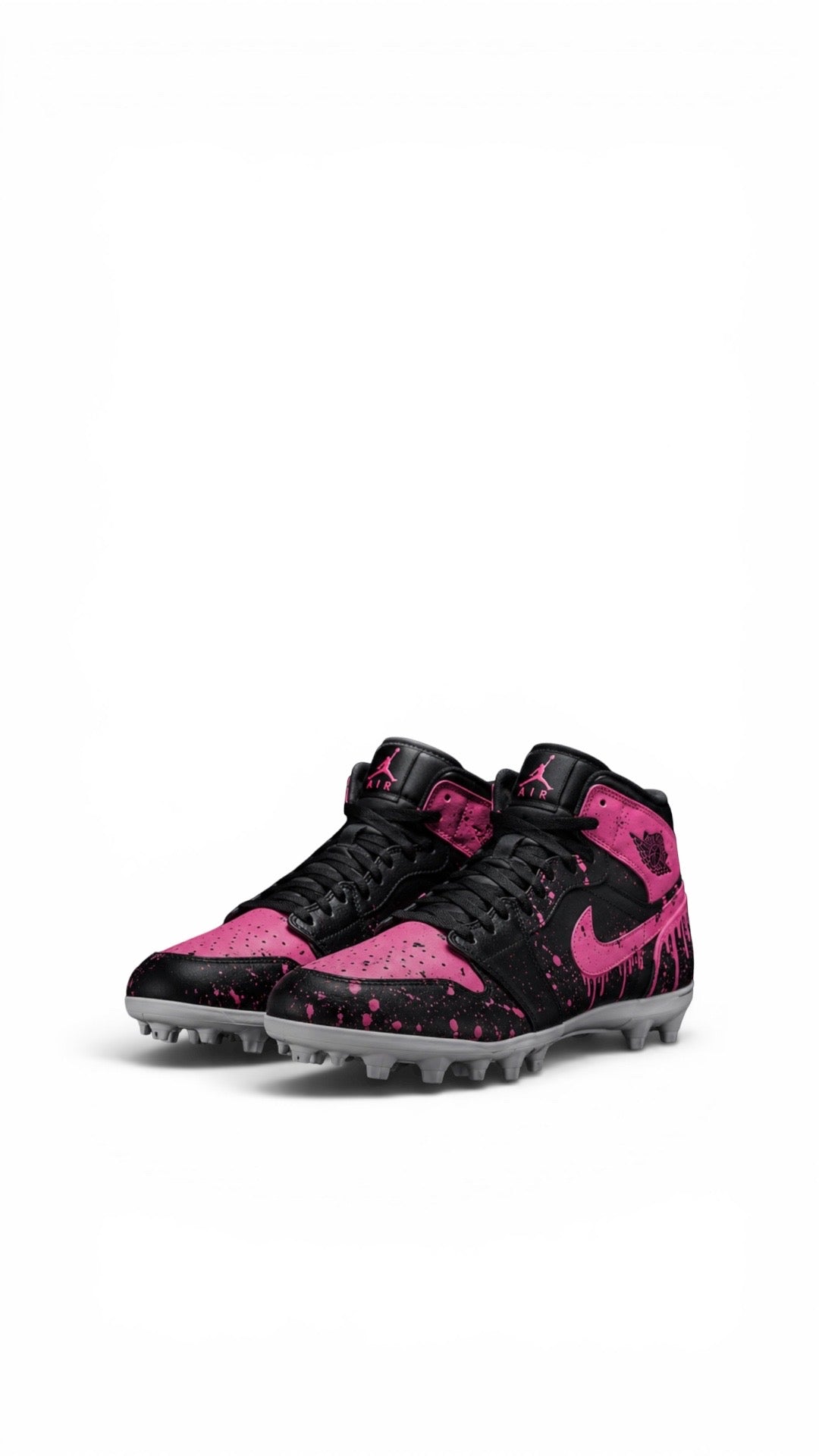 Drippy Pink Jordan 1 Custom Cleats